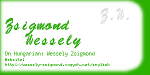 zsigmond wessely business card